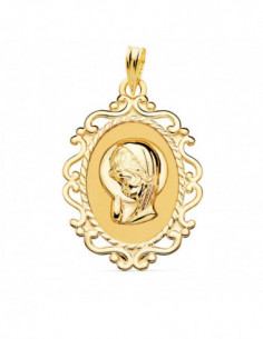 18K MEDALLA VIRGEN NIÑA...