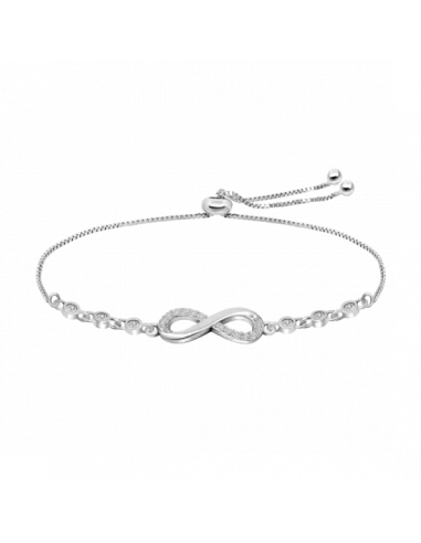PULSERA INFINITO LOTUS SILVER FANTASY...
