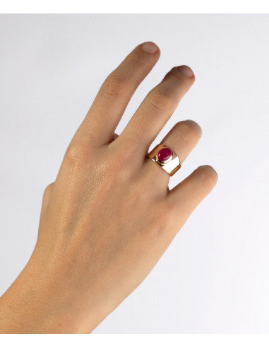 ANILLO PIEDRA ROSA VIDAL & VIDAL