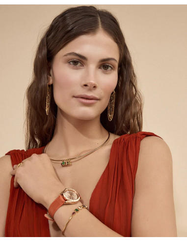 Pendientes Chic de acero Ip dorado...