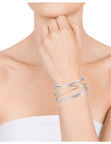 Pulsera Chic rígida de acero mujer...