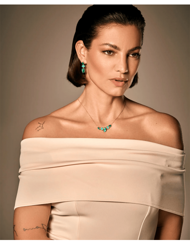 Colgante Elegant de plata de ley con...