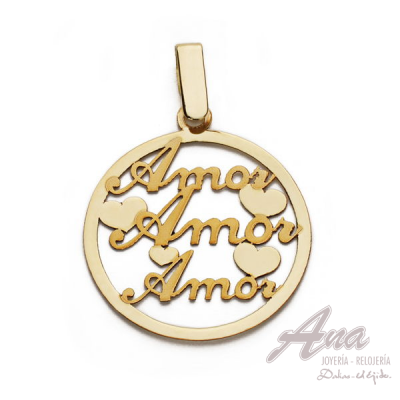 9K COLGANTE ORO AMARILLO...