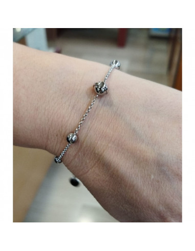 PULSERA CADENA CON BOLITAS TOMMY...