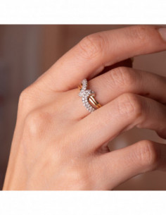 18K SORTIJA ORO BICOLOR... 2