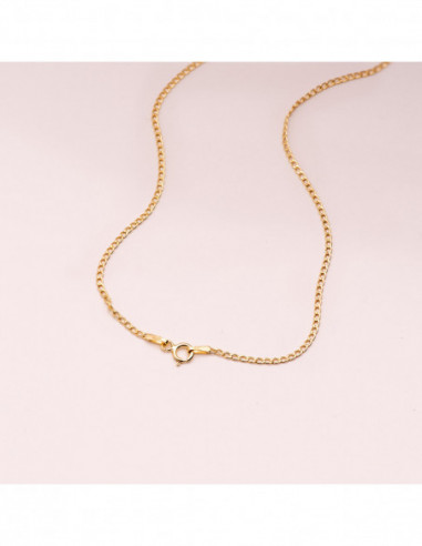 18K CADENA ORO AMARILLO BARBADA HUECA...