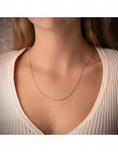 18K CADENA ORO AMARILLO BARBADA HUECA...