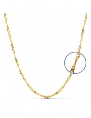 18K CADENA ORO AMARILLO MACIZA...