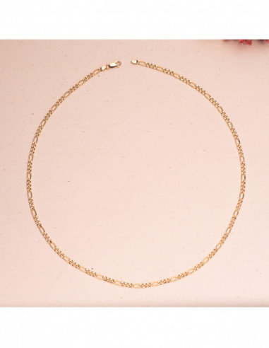 18K CADENA ORO AMARILLO HUECA ESLABON...