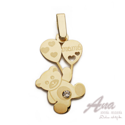 9K COLGANTE ORO AMARILLO...