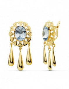 18K PENDIENTES CUBANAS... 2