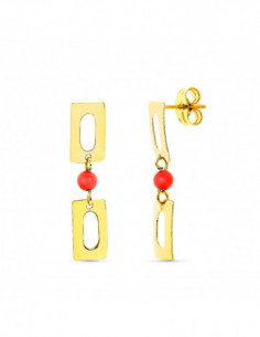 18K PENDIENTES ORO AMARILLO... 2