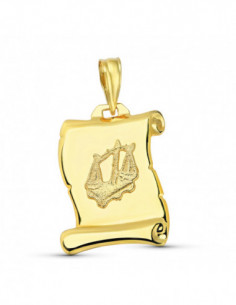 18K HOROSCOPO LIBRA PERGAMINO 2