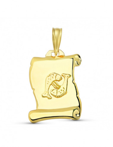 18K HOROSCOPO PISCIS PERGAMINO