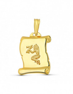 18K HOROSCOPO VIRGO PERGAMINO 2