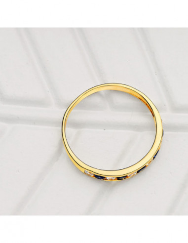 18K SORTIJA ORO AMARILLO CIRCONITAS...