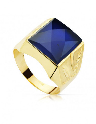 18K SELLO ORO AMARILLO CABALLERO...