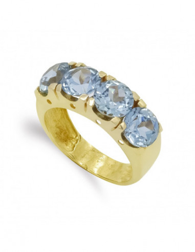 18K SORTIJA ORO AMARILLO CUATRO...