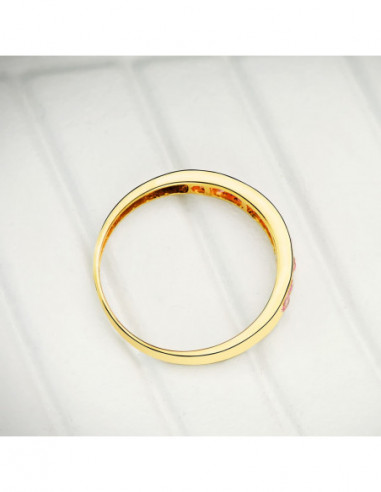 18K SORTIJA ORO AMARILLO 9 CIRCONITAS...