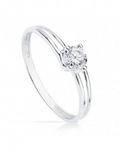 18K SOLITARIO ORO BLANCO... 2