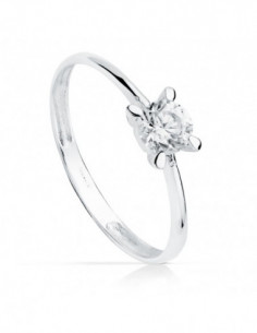 18K SOLITARIO ORO BLANCO... 2