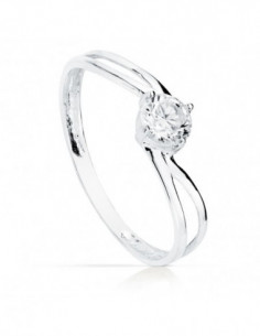 18K SOLITARIO ORO BLANCO... 2