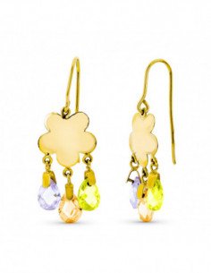 18K PENDIENTES ORO AMARILLO... 2