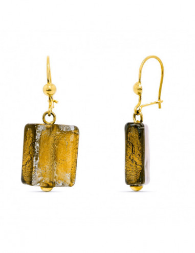 18K PENDIENTES ORO AMARILLO CON...