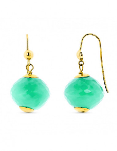 18K PENDIENTES ORO AMARILLO LARGOS...