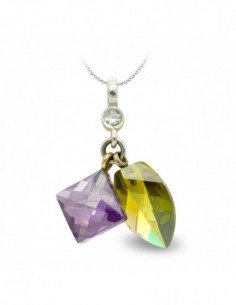 18K COLGANTE ORO BLANCO... 2