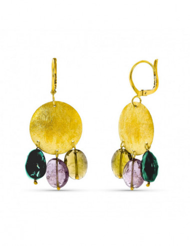 18K PENDIENTES ORO AMARILLO MOTIVO...