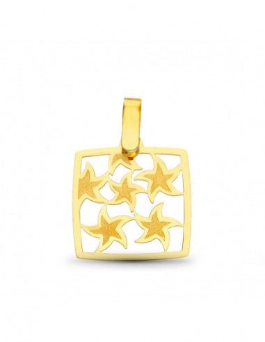 18K COLGANTE ORO AMARILLO LASER MATE...