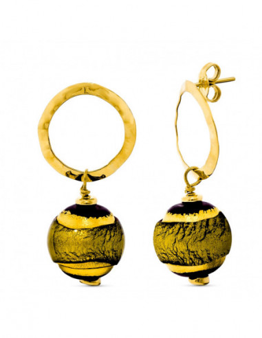 18K PENDIENTES ORO AMARILLO LARGOS...