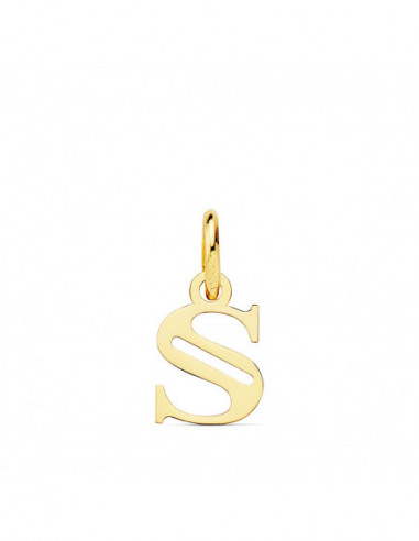 18K COLGANTE LETRA  S  11X7 MM