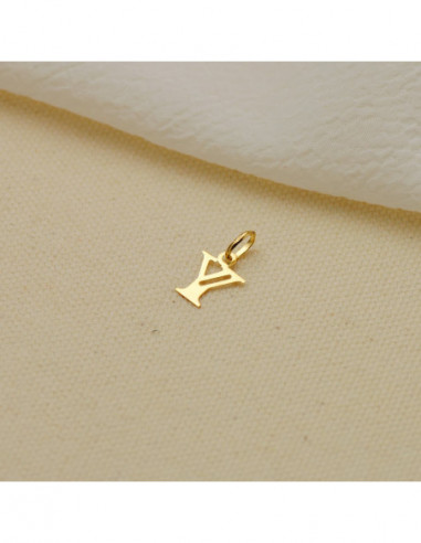 18K COLGANTE ORO AMARILLO INICIAL...