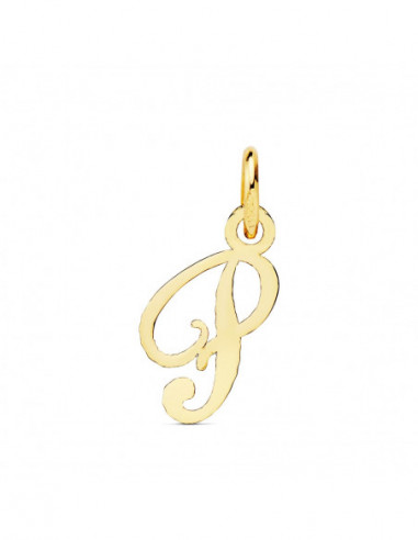 18K COLGANTE LETRA  P  15X8 MM