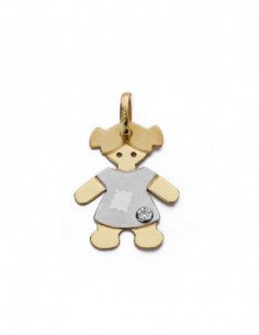 18K COLGANTE ORO BICOLOR... 2