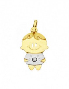 18K COLGANTE ORO BICOLOR... 2