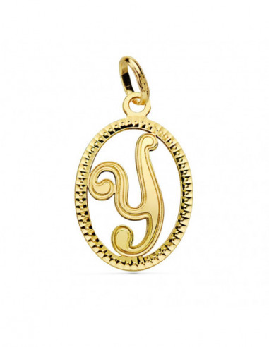 18K COLGANTE INICIAL LETRA Y 21X14 MM
