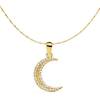 18K COLGANTE LUNA...