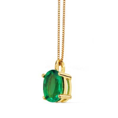 18K COLGANTE CADENA 42 CM...