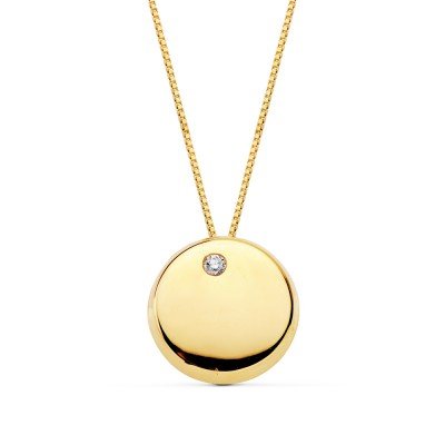 18K COLGANTE REDONDO...