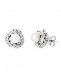 18K PENDIENTES ORO BLANCO... 2
