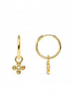 18K AROS TUBO REDONDO ORO... 2