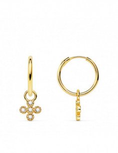 18K AROS TUBO REDONDO ORO... 2