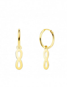 18K AROS ORO AMARILLO TUBO... 2