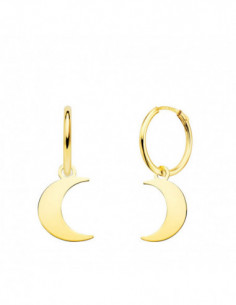 18K AROS ORO AMARILLO TUBO... 2