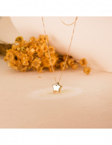 18K COLGANTE ESTRELLA CIRCONITA...