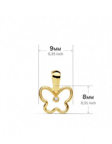 18K COLGANTE ORO AMARILLO MINI...