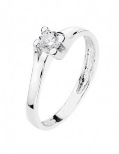 18K SOLITARIO ORO BLANCO... 2